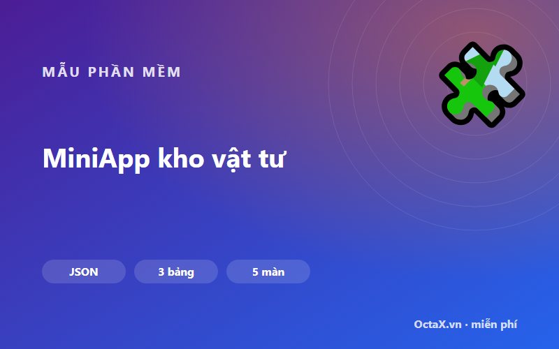 MiniApp kho vật tư